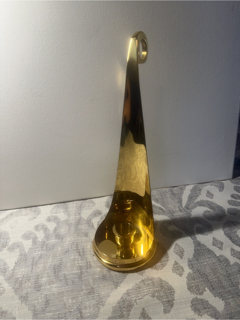 Vintage PartyLite Hampton Brass Candle Holder for Taper or Pillar 02362